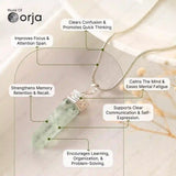 Flourite Pencil Pendant - WorldOfOorja