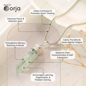 Flourite Pencil Pendant - WorldOfOorja