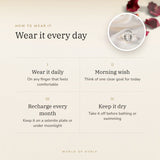 How to wear your Clear Quartz (Sphatik) Ring – daily wear, morning wish, recharge on selenite or moonlight