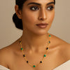 Garnet and Green Onyx Necklace