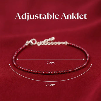 Garnet Anklet - WorldOfOorja
