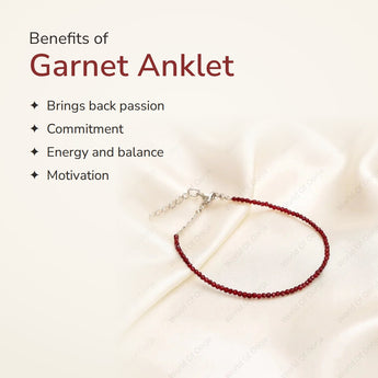 Benefits of Garnet Anklet – World of Oorja