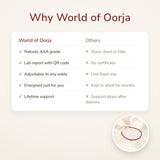 Why World of Oorja – Garnet Anklet