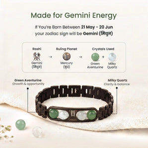 Made for Gemini energy – ruling planet and crystals in the Gemini zodiac bracelet
