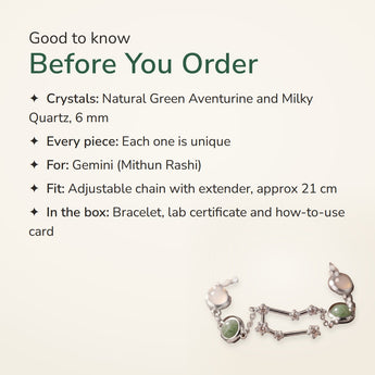 Gemini Constellation Bracelet – good to know before you order