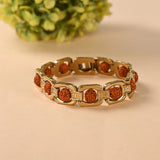 Gold Plated Rudraksha Bracelet – image 1