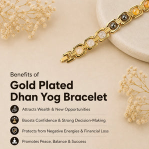 Gold Plated Dhan Yog Bracelet — For Wealth & Prosperity