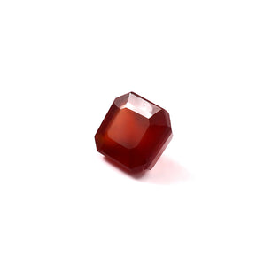 World of Oorja Gomed Hessonite 6.33 carat 6.89 ratti square faceted cut certified gemstone