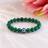 Green Aventurine bracelet for opportunity luck and heart healing - AAA grade natural crystal - World of Oorja
