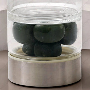 Green Aventurine Crystal Infused Water Bottle - WorldOfOorja