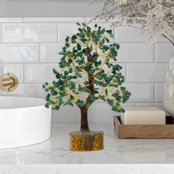 Green Aventurine Crystal Tree - WorldOfOorja