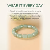 How to wear your Green Aventurine Cylinder Bracelet