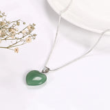 Green Aventurine Heart Pendant - WorldOfOorja