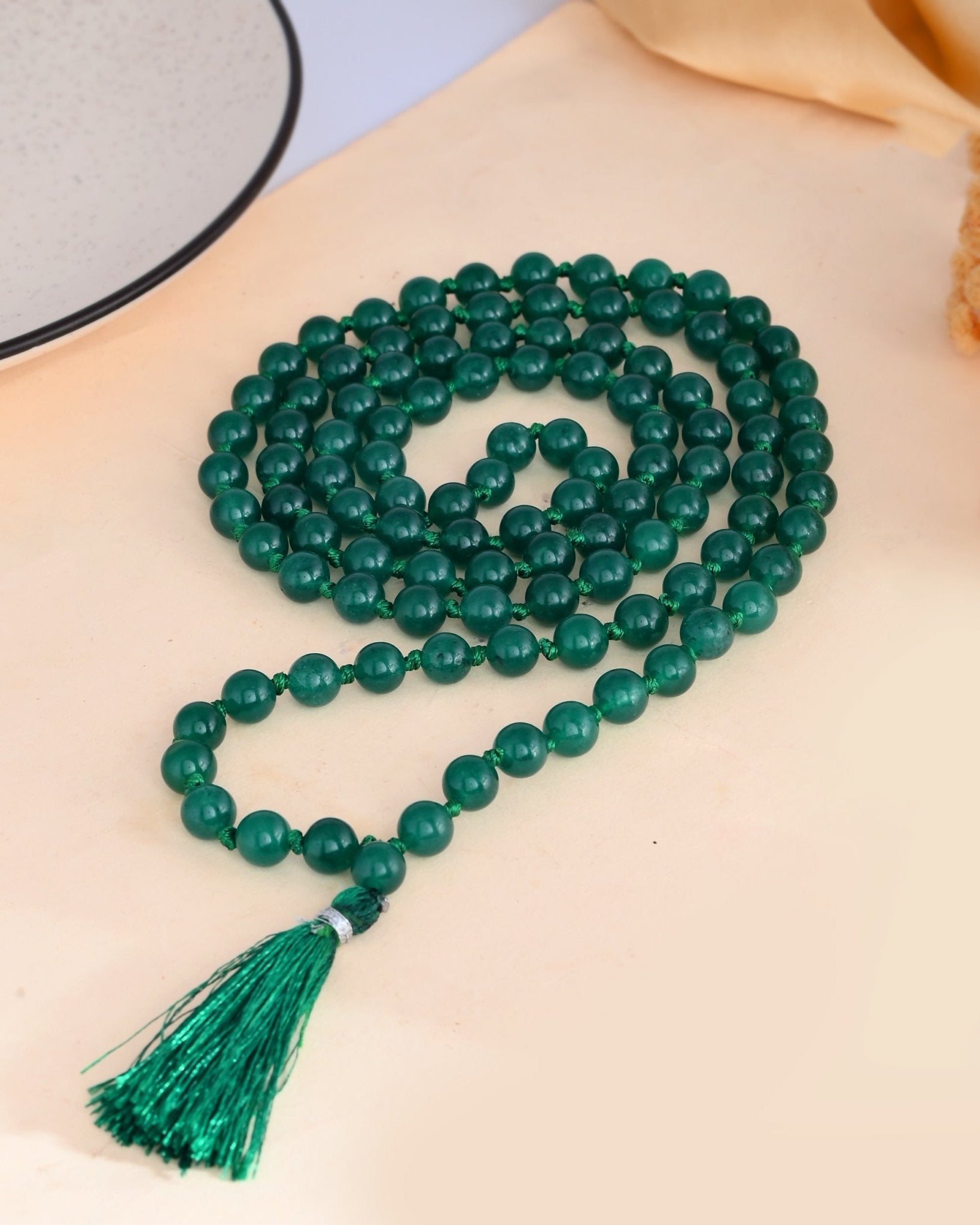 Green Aventurine Mala - WorldOfOorja