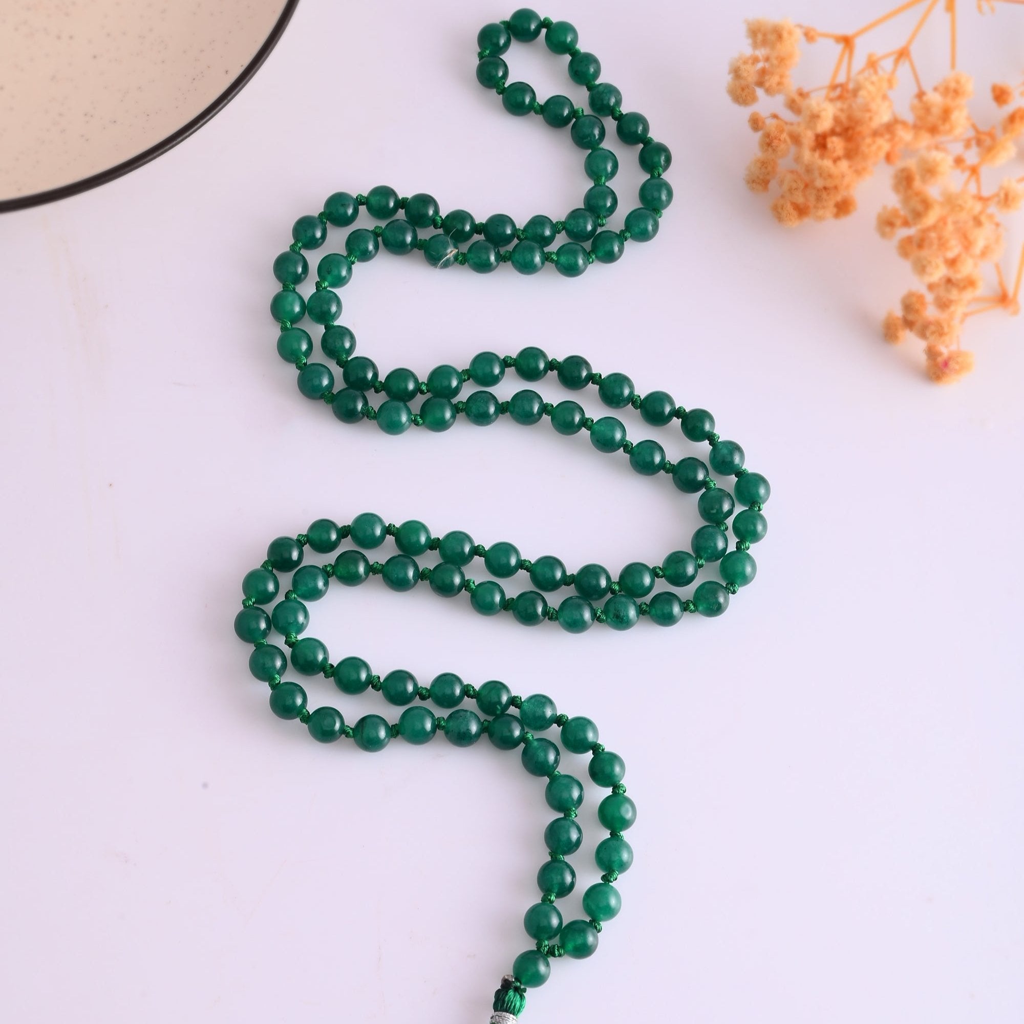 Green Aventurine Mala - WorldOfOorja