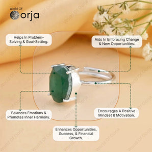 Green Aventurine Ring - WorldOfOorja