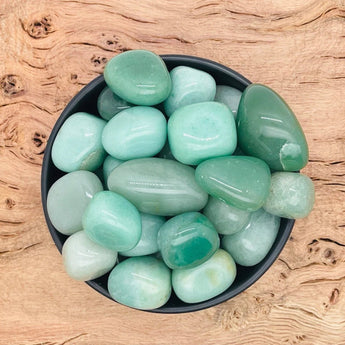 Green Aventurine Tumble Stones - WorldOfOorja