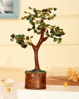 Green Jade gemstone tree - WorldOfOorja