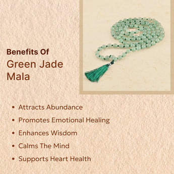 Green Jade Mala - WorldOfOorja