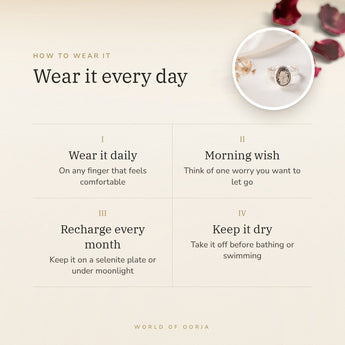 How to wear your Smoky Quartz Ring – daily wear, morning wish, recharge on selenite or moonlight