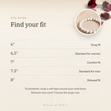 Howlite bracelet size guide – 6 to 8 inch