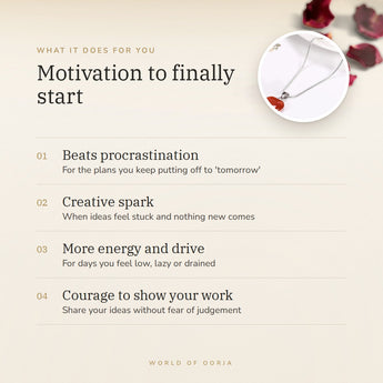 Carnelian Heart Pendant benefits – World of Oorja