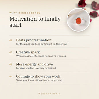 Carnelian Ring benefits – World of Oorja