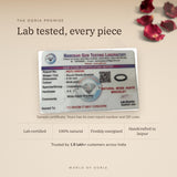 Moss Agate Bracelet lab certificate with QR code – The Oorja promise
