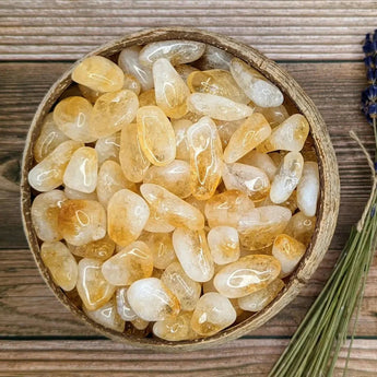 Natural Premium Citrine Crystal Tumble Stone