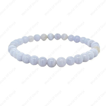 Blue Lace Agate Bracelet- World Of Oorja
