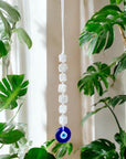 Selenite Cubes with Evil Eye Hanging Charm