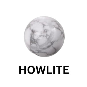Howlite bead