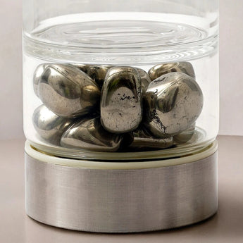 Pyrite Crystal Infused Water Bottle world of Oorja