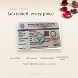 7 Chakra with Pyrite Bracelet lab certificate with QR code – The Oorja promise