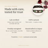 The Oorja promise – Gemini Metal Zodiac Bracelet, lab certified and energised after you order