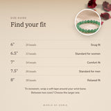 Jade bracelet size guide – 6 to 8 inch