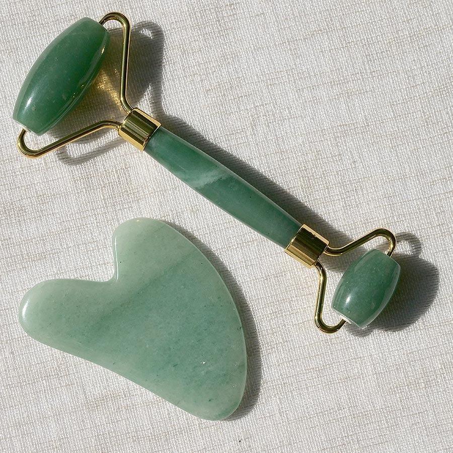 Jade Roller &amp; Gua Sha Combo - WorldOfOorja