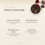 How to wear your Black Hanuman Chalisa Protection Pendant – daily wear, morning prayer, recharge on selenite or moonlight
