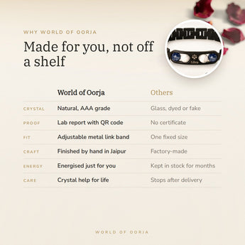 Why World of Oorja – Libra Metal Zodiac Bracelet made for you, finished by hand in Jaipur