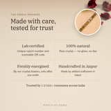 The Oorja promise – Gold Plated Dhan Yog Bracelet, lab certified and energised after you order