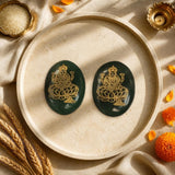 Lakshmi Ji and Shri Yantra Jade Coin - WorldOfOorja