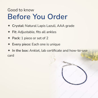 Lapis Lazuli Anklet – good to know before you order