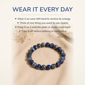 How to wear your Lapis Lazuli Bracelet