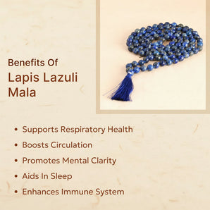 Lapis Lazuli Mala - WorldOfOorja