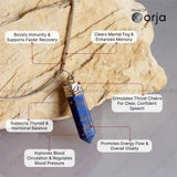 Lapis Lazuli Pencil Pendant - WorldOfOorja