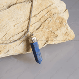 Lapis Lazuli Pencil Pendant - WorldOfOorja