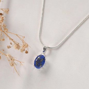 Lapis Lazuli Pendant – Wisdom & Communication – World of Oorja (image 4)