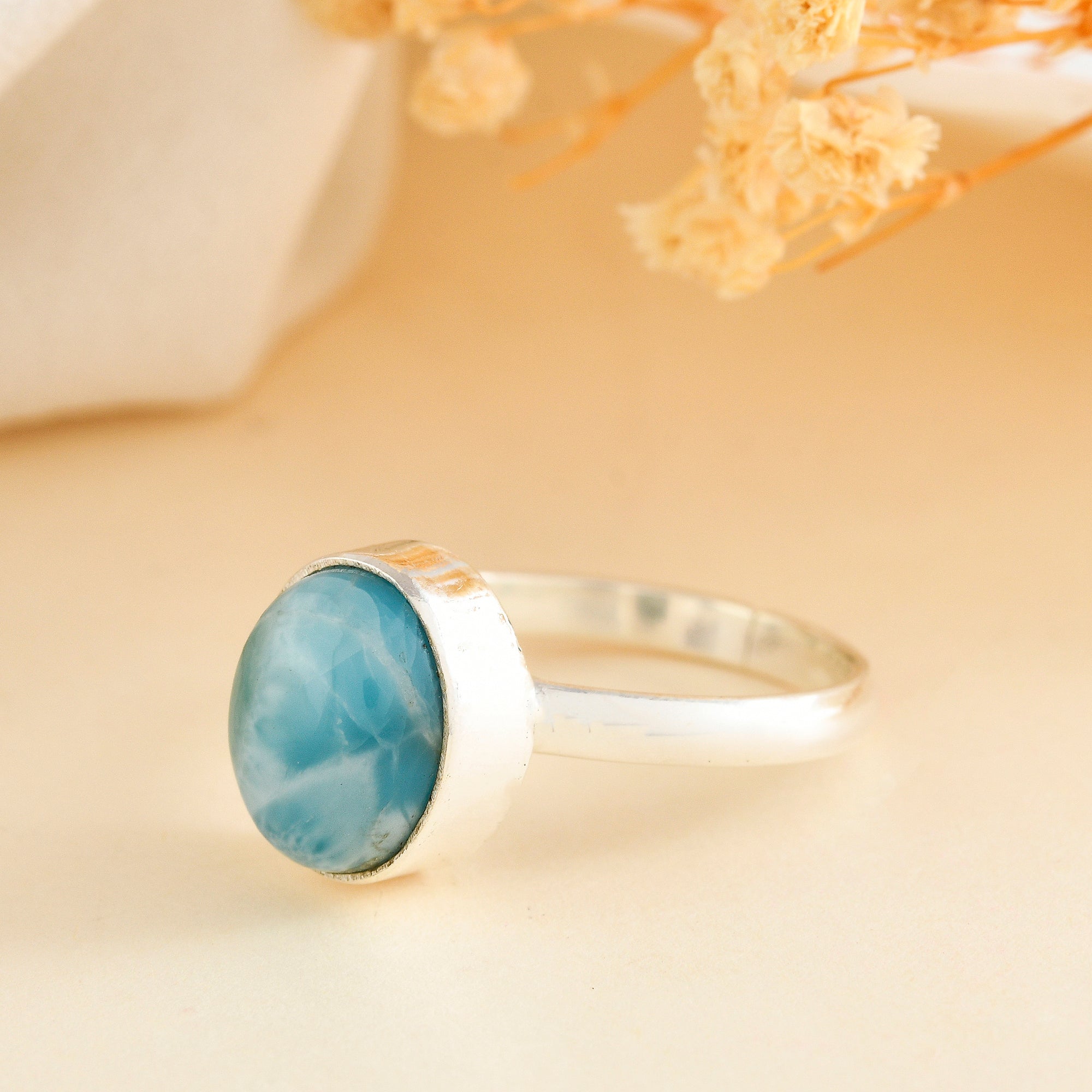 Larimar ring - WorldOfOorja