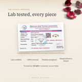 Leo zodiac bracelet lab certificate with QR code – The Oorja promise