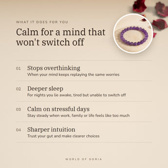 Amethyst bracelet benefits – World of Oorja